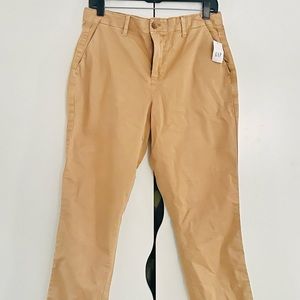 NWT GAP Tan Girlfriend Chinos Size 10